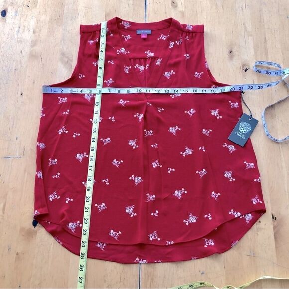 Vince Camuto Desert Bouquet Sleeveless Blouse Sz M - Picture 9 of 12